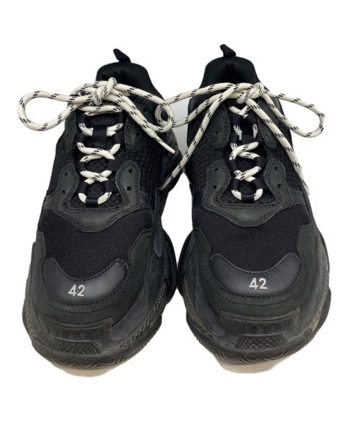BALENCIAGA（バレンシアガ）BALENCIAGA (バレンシアガ) TRIPLE S ブラック サイズ:27.5cmの古着・服飾アイテム