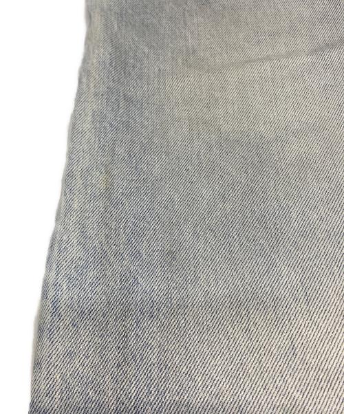 BALENCIAGA（バレンシアガ）BALENCIAGA (バレンシアガ) クラッシュ加工ウォッシュドワイドバギーデニムパンツ インディゴ サイズ:XXSの古着・服飾アイテム