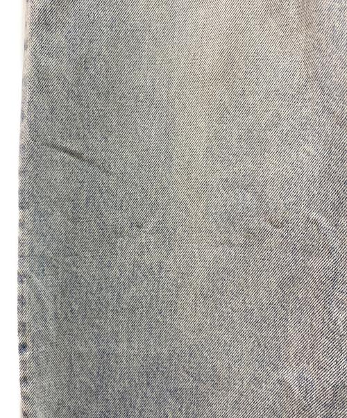 BALENCIAGA（バレンシアガ）BALENCIAGA (バレンシアガ) クラッシュ加工ウォッシュドワイドバギーデニムパンツ インディゴ サイズ:XXSの古着・服飾アイテム