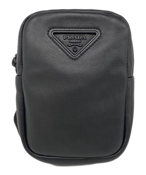 PRADA（プラダ）PRADA (プラダ) ショルダーポーチ ブラックの古着・服飾アイテム
