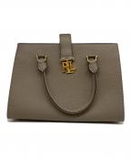 LAUREN RALPH LAURENローレンラルフローレン）の古着「ハンドバッグ」｜ベージュ