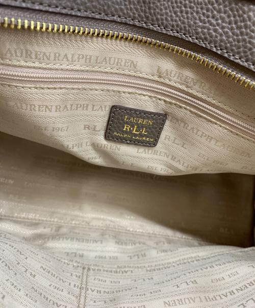 LAUREN RALPH LAUREN（ローレンラルフローレン）LAUREN RALPH LAUREN (ローレンラルフローレン) ハンドバッグ ベージュの古着・服飾アイテム