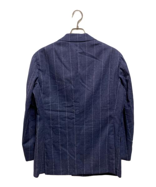 Brilla per il gusto（ブリッラ ペル イルグースト）Brilla per il gusto (ブリッラ ペル イルグースト) ワイドストライプ 6ボタン ダブルブレザー ネイビー サイズ:50の古着・服飾アイテム