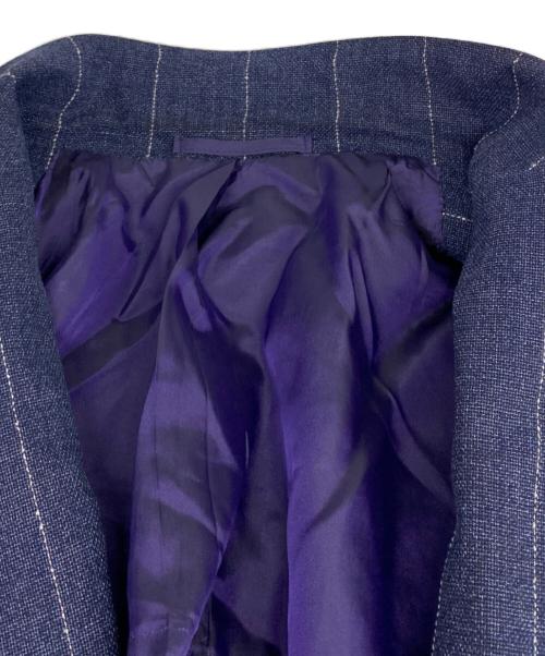 Brilla per il gusto（ブリッラ ペル イルグースト）Brilla per il gusto (ブリッラ ペル イルグースト) ワイドストライプ 6ボタン ダブルブレザー ネイビー サイズ:50の古着・服飾アイテム