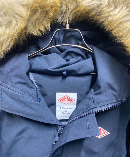 DANTON（ダントン）DANTON (ダントン) FAKE FUR HOODED DOWN JACKET ネイビー サイズ:Ｓの古着・服飾アイテム