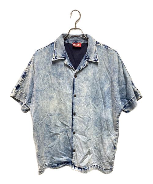DIESEL（ディーゼル）DIESEL (ディーゼル) D-Nabil-S デニムシャツ インディゴ サイズ:Lの古着・服飾アイテム
