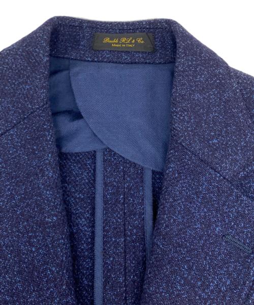 RRL（ダブルアールエル）RRL (ダブルアールエル) クルミボタン3Bツイードジャケット ネイビー サイズ:38の古着・服飾アイテム