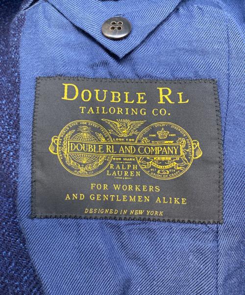 RRL（ダブルアールエル）RRL (ダブルアールエル) クルミボタン3Bツイードジャケット ネイビー サイズ:38の古着・服飾アイテム