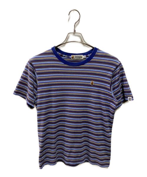 A BATHING APE（アベイシングエイプ）A BATHING APE (アベイシングエイプ) 00's ボーダーTシャツ マルチカラー サイズ:Ｓの古着・服飾アイテム
