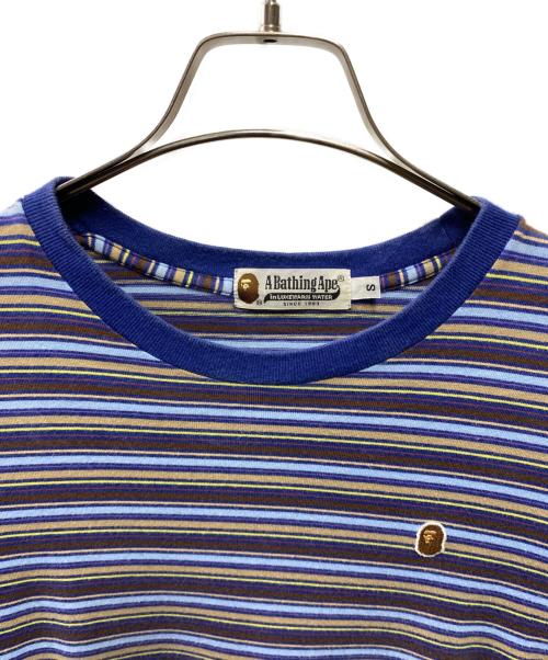 A BATHING APE（アベイシングエイプ）A BATHING APE (アベイシングエイプ) 00's ボーダーTシャツ マルチカラー サイズ:Ｓの古着・服飾アイテム