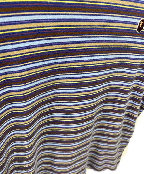 A BATHING APE（アベイシングエイプ）A BATHING APE (アベイシングエイプ) 00's ボーダーTシャツ マルチカラー サイズ:Ｓの古着・服飾アイテム