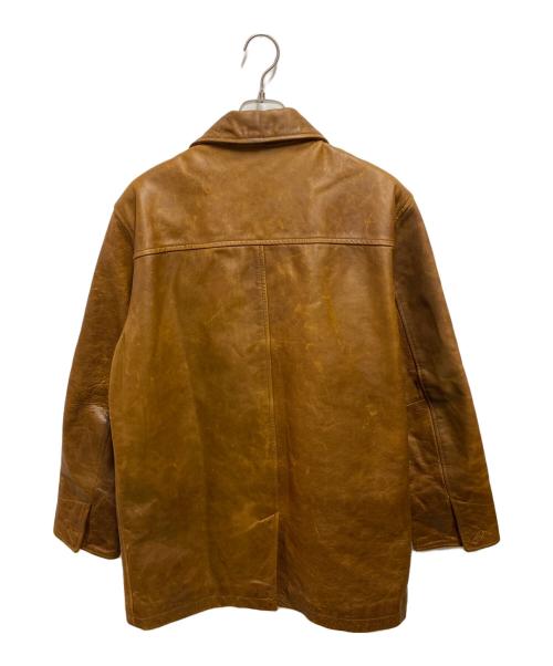 GAP（ギャップ）GAP (ギャップ) 00's レザーカーコート ブラウン サイズ:Ｍの古着・服飾アイテム