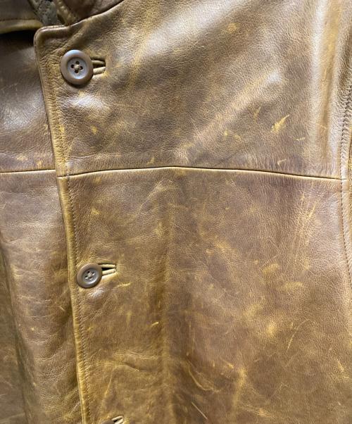 GAP（ギャップ）GAP (ギャップ) 00's レザーカーコート ブラウン サイズ:Ｍの古着・服飾アイテム