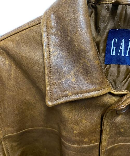 GAP（ギャップ）GAP (ギャップ) 00's レザーカーコート ブラウン サイズ:Ｍの古着・服飾アイテム