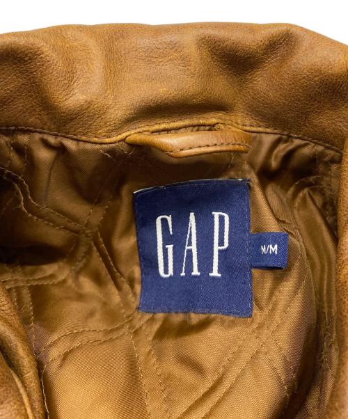 GAP（ギャップ）GAP (ギャップ) 00's レザーカーコート ブラウン サイズ:Ｍの古着・服飾アイテム