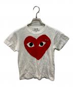 PLAY COMME des GARCONSプレイコムデギャルソン）の古着「ロゴTシャツ」｜ホワイト