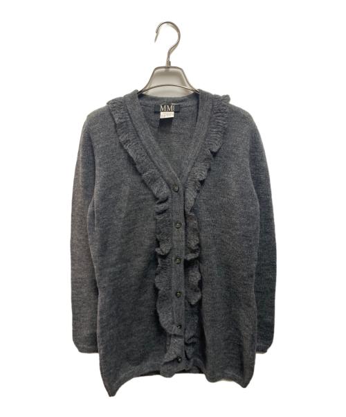 MaxMara（マックスマーラ）MaxMara (マックスマーラ) フリルカーディガン グレー サイズ:Ｍの古着・服飾アイテム
