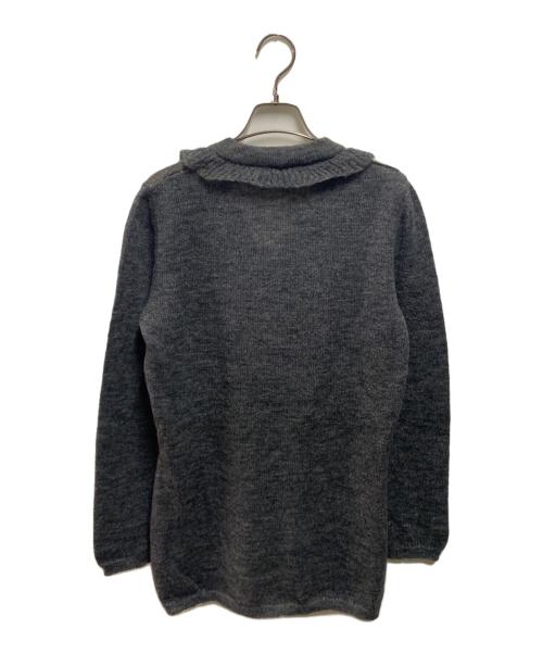 MaxMara（マックスマーラ）MaxMara (マックスマーラ) フリルカーディガン グレー サイズ:Ｍの古着・服飾アイテム