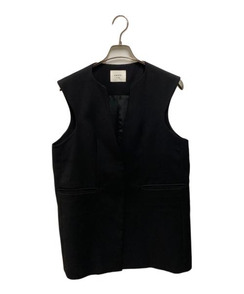 Ameri（アメリ）Ameri (アメリ) OVER TEE WITH CURVE VEST ブラック サイズ:ＦＲＥＥの古着・服飾アイテム