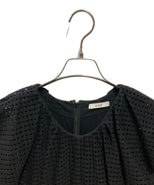 CLANE（クラネ）CLANE (クラネ) ドットメッシュワンピース ブラック サイズ:1の古着・服飾アイテム