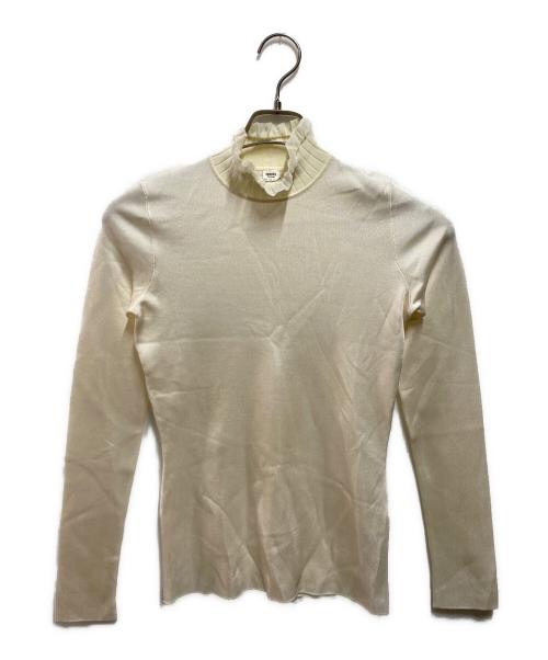 HERMES（エルメス）HERMES (エルメス) ハイネックシルクニット ホワイト サイズ:36の古着・服飾アイテム
