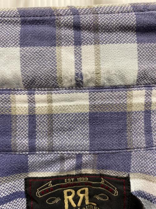 RRL（ダブルアールエル）RRL (ダブルアールエル) 90's チェックシャツ ネイビー×ホワイト サイズ:Ｍの古着・服飾アイテム