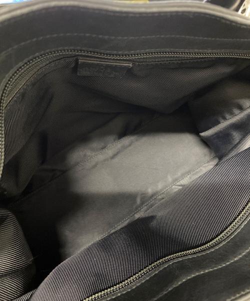 GUCCI（グッチ）GUCCI (グッチ) GG キャンバスクハンドバッグ ブラックの古着・服飾アイテム