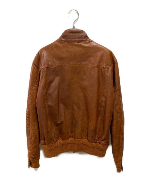 JACOB COHEN（ヤコブコーエン）JACOB COHEN (ヤコブコーエン) レザージャケット ブラウン サイズ:48の古着・服飾アイテム