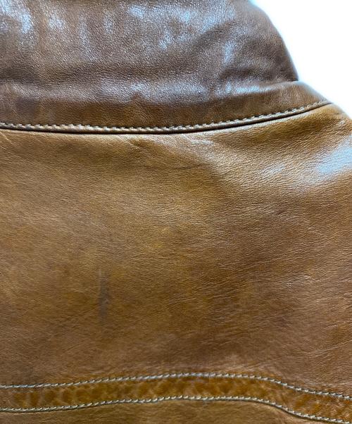 JACOB COHEN（ヤコブコーエン）JACOB COHEN (ヤコブコーエン) レザージャケット ブラウン サイズ:48の古着・服飾アイテム