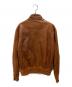 JACOB COHEN (ヤコブコーエン) レザージャケット ブラウン サイズ:48：15000円
