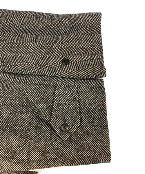 Burberry's（バーバリー）Burberry's (バーバリーズ) カシミヤ混ステンカラーコート ブラック×グレー サイズ:Ｍの古着・服飾アイテム