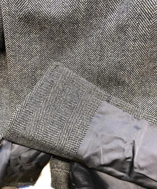 Burberry's（バーバリー）Burberry's (バーバリーズ) カシミヤ混ステンカラーコート ブラック×グレー サイズ:Ｍの古着・服飾アイテム