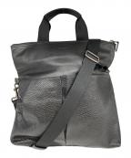 COACHコーチ）の古着「レザーバッグ」｜ブラック