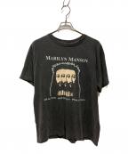 TULTEXタルテックス）の古着「MARILYN MANSON Tシャツ」｜ブラック