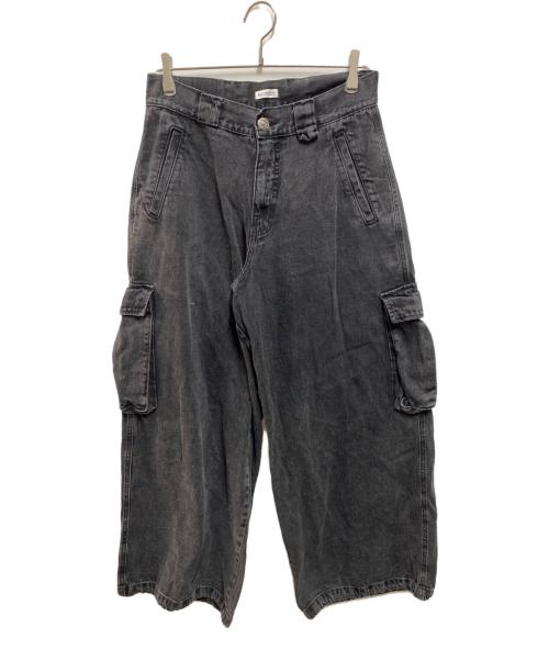 WILLY CHAVARRIA（ウィリーチャバリア）WILLY CHAVARRIA (ウィリーチャバリア) デニムカーゴパンツ ブラック サイズ:Ｍの古着・服飾アイテム