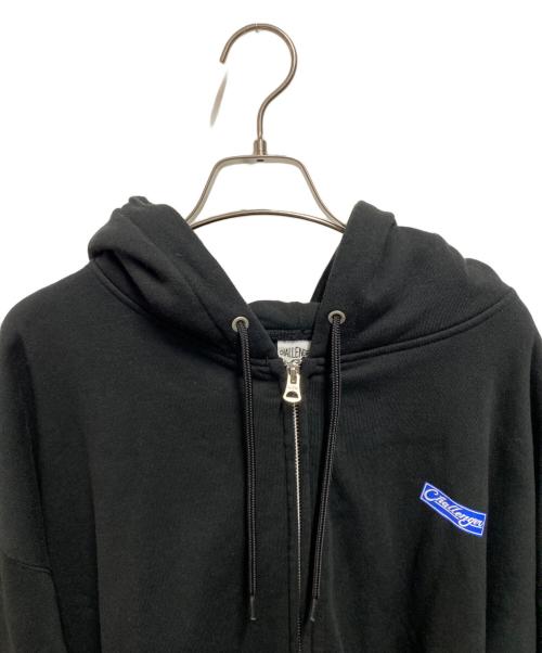 CHALLENGER（チャレンジャー）CHALLENGER (チャレンジャー) 24AW BAR LOGO ZIP HOODIE ブラック サイズ:ＸＬの古着・服飾アイテム