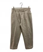 FARAHファーラー）の古着「T-TUCK WIDE PANTS」｜ベージュ