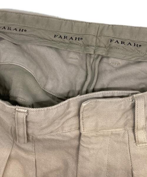 FARAH（ファーラー）FARAH (ファーラー) T-TUCK WIDE PANTS ベージュ サイズ:32の古着・服飾アイテム