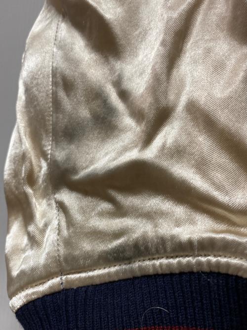 STUDIO D'ARTISAN（ステュディオダルチザン）STUDIO D'ARTISAN (ステュディオダルチザン) 45thサテンスカジャン ブルー サイズ:44の古着・服飾アイテム