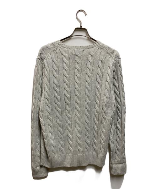 POLO RALPH LAUREN（ポロ・ラルフローレン）POLO RALPH LAUREN (ポロ・ラルフローレン) ケーブルニット グレー サイズ:Mの古着・服飾アイテム