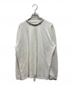 Acne studiosアクネ ストゥディオス）の古着「ロゴモックネックカットソー」｜ホワイト