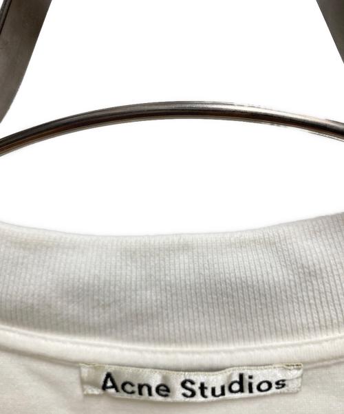 Acne studios（アクネ ストゥディオス）Acne studios (アクネ ストゥディオス) ロゴモックネックカットソー ホワイト サイズ:Mの古着・服飾アイテム