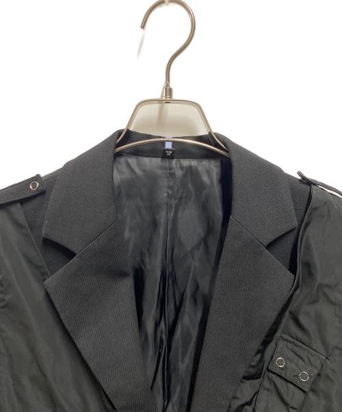 GENESIS Ⅱ by MCQ（ジェネシス・ツー・バイ・エムシーキュー）GENESIS Ⅱ by MCQ (ジェネシス・ツー・バイ・エムシーキュー) ベストレイヤードジャケット ブラック サイズ:46の古着・服飾アイテム