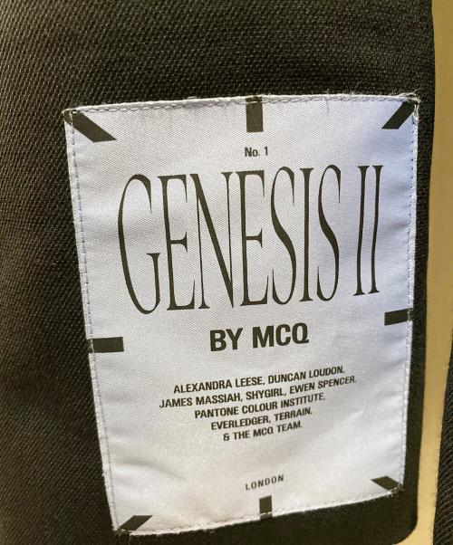 GENESIS Ⅱ by MCQ（ジェネシス・ツー・バイ・エムシーキュー）GENESIS Ⅱ by MCQ (ジェネシス・ツー・バイ・エムシーキュー) ベストレイヤードジャケット ブラック サイズ:46の古着・服飾アイテム