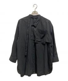 ENFOLD（エンフォルド）の古着「25SS SUMMER LOOSE SHIRT」｜ブラック