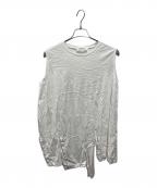 ENFOLDエンフォルド）の古着「25SS BIAS-SLIT TANK-TOP」｜ホワイト