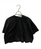 ENFOLDエンフォルド）の古着「25SS BOX WIDE T-SHIRT ボックスワイドTシャツ 300IS780-2601」｜ブラック