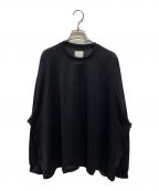 Stripes For Creativeストライプ フォー クリエイティブ）の古着「25SS SUPER BIG LS MESH TEE」｜ブラック