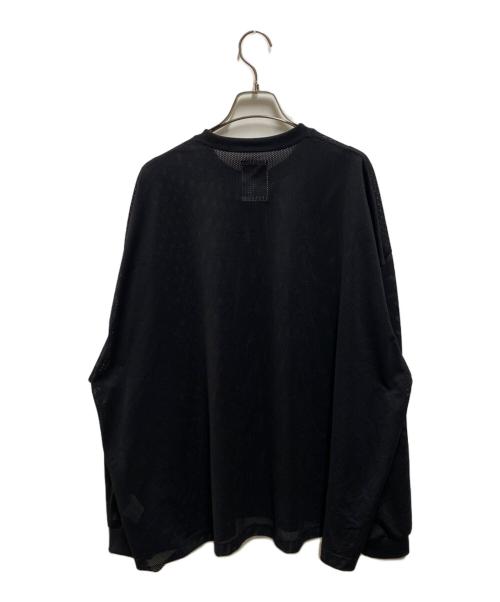 Stripes For Creative（ストライプ フォー クリエイティブ）Stripes For Creative (ストライプ フォー クリエイティブ) 25SS SUPER BIG LS MESH TEE ブラック サイズ:ＸＬの古着・服飾アイテム