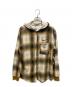 NIKE（ナイキ）の古着「Plaid Hooded Sweatshirt」｜ブラウン